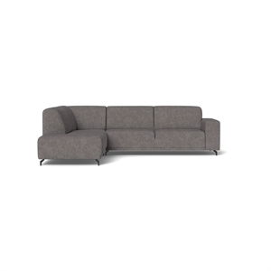 OHIO OPEN-END SOFA - 687 GREY STOF - MÅL: 281 X 227 CM. 